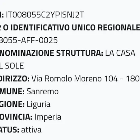 La Casa Del Sole 招待所