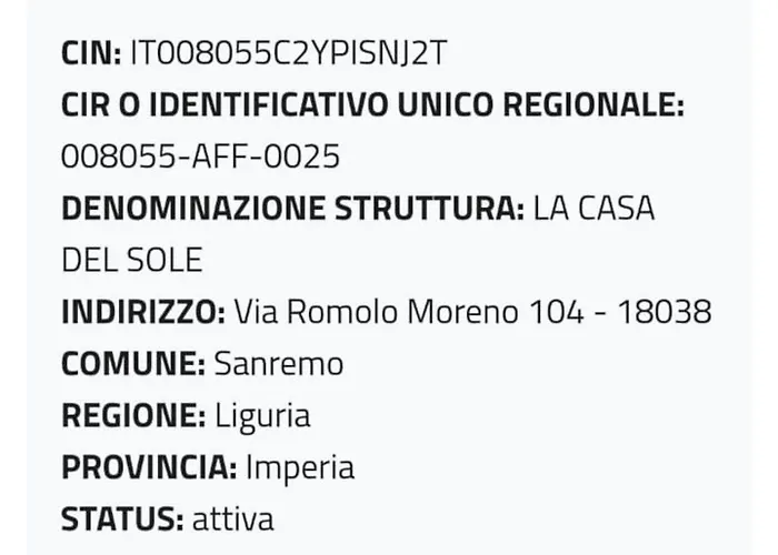 La Casa Del Sole Πανσιόν